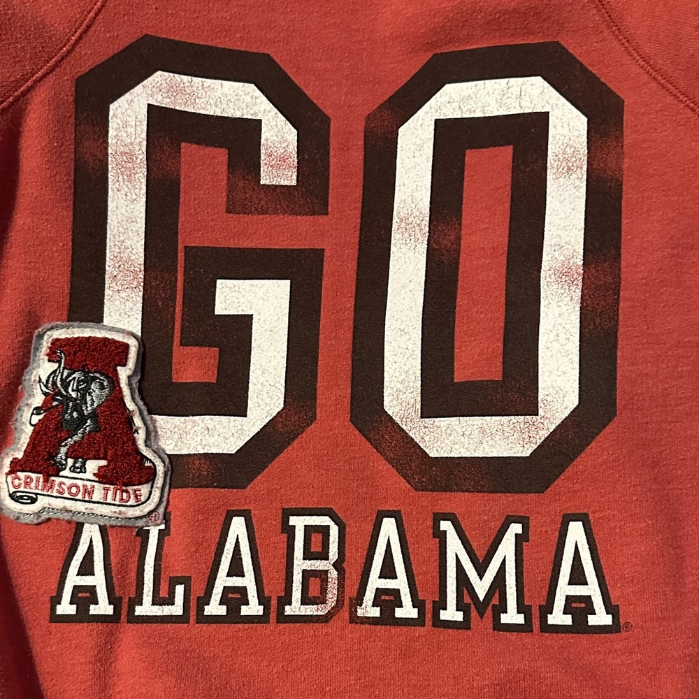 PINK Victoria's Secret Red Alabama Crimson Tide Distressed Hoodie - Picture 8 of 13